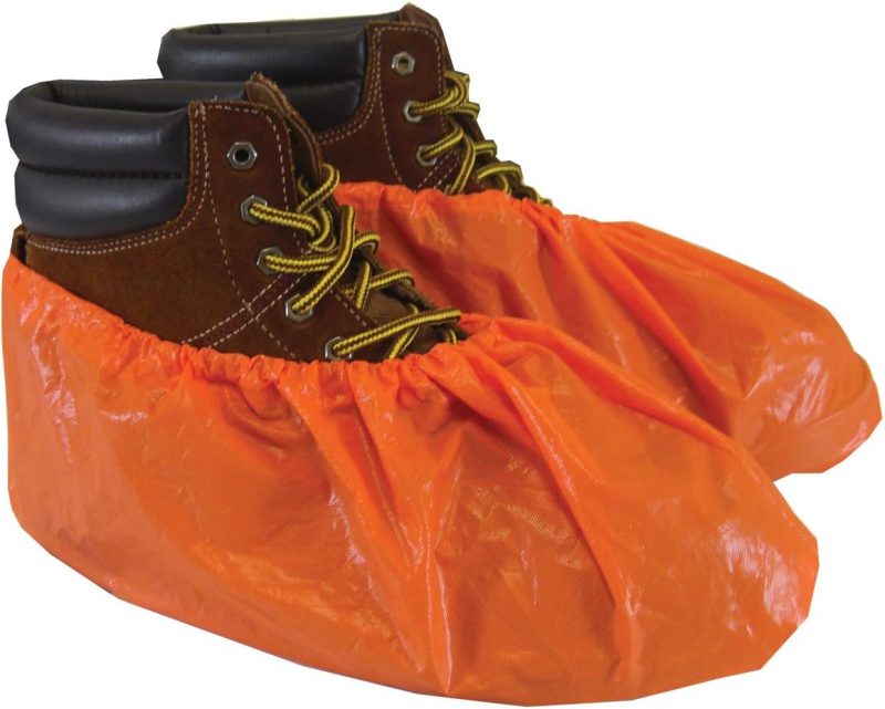 Waterproof Shoe Covers Slip-Resistant Disposable for Construction, Indoor Carpet Floor Protection - 40 Pair