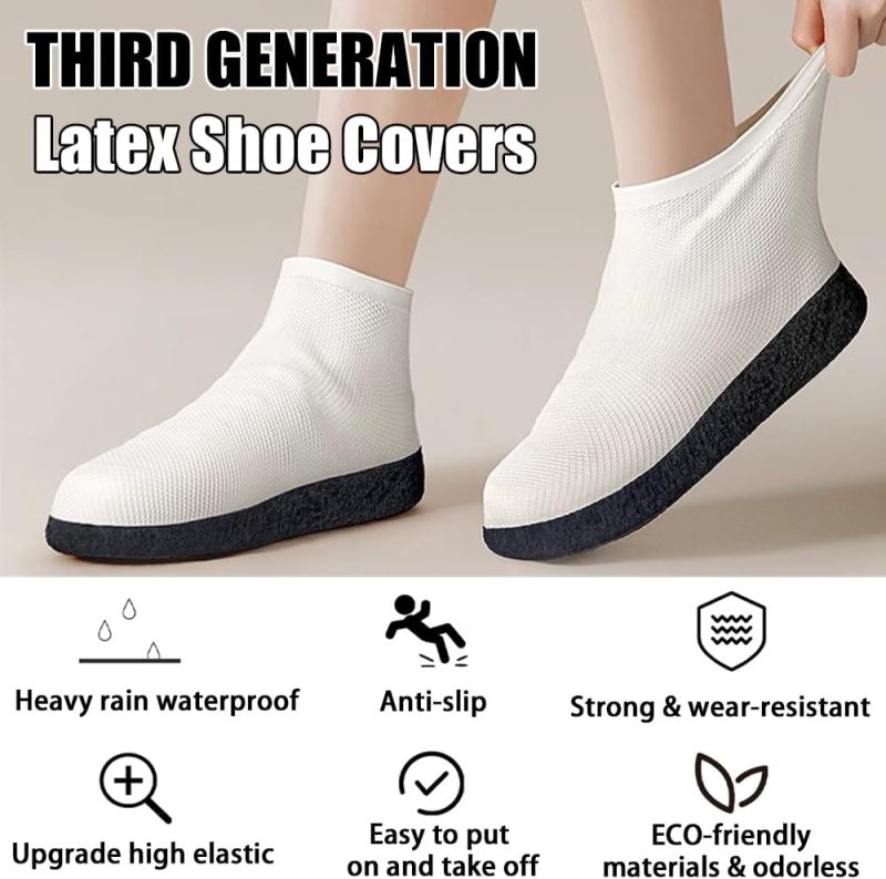 Waterproof Shoe Covers Upgraded,Rain Shoe Covers Reusable Silicone Non Slip Shoe Covers for Outdoor,Rain Shoe Covers for Women and Men - Image 2