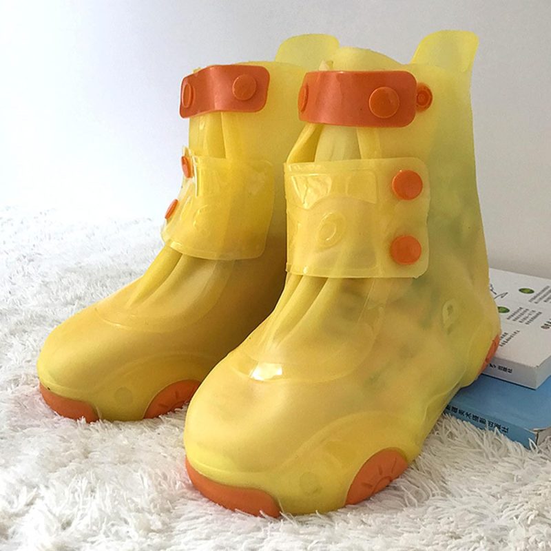 Kids Waterproof Shoe Covers, Silicone Non-Slip Rain Shoe Protectors Overshoes for Boys Girls - Image 2