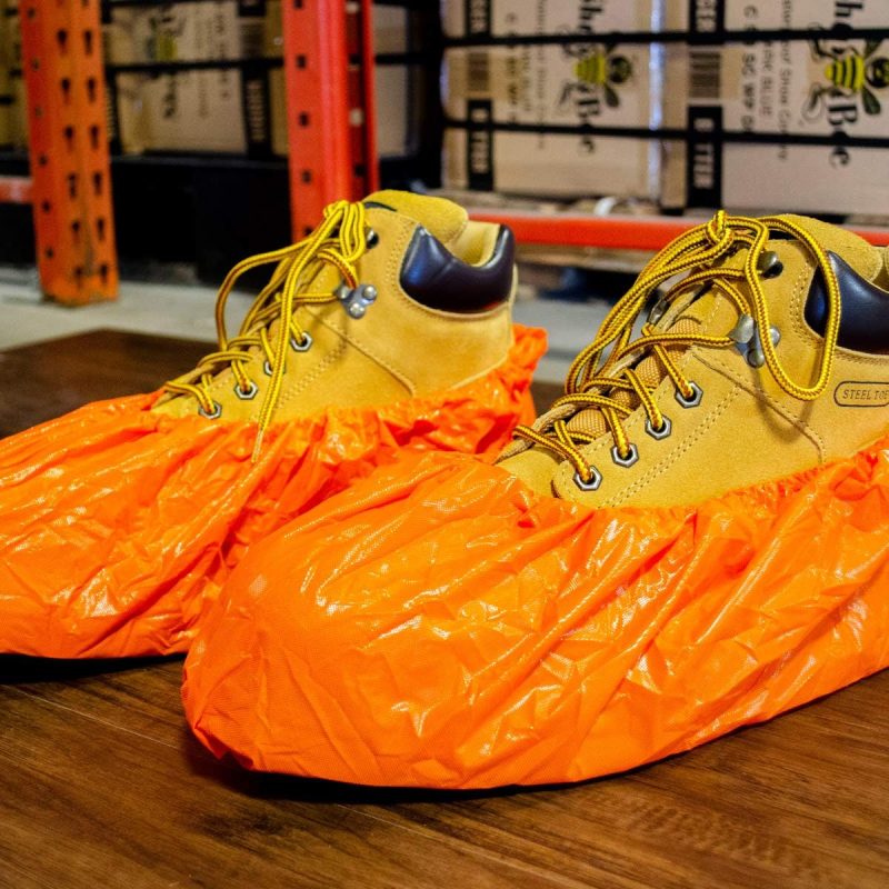Waterproof Shoe Covers Slip-Resistant Disposable for Construction, Indoor Carpet Floor Protection - 40 Pair - Image 2